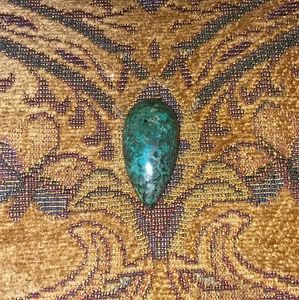 16 ct. Natural Chrysocolla Pear Cabochon African Gemstone
